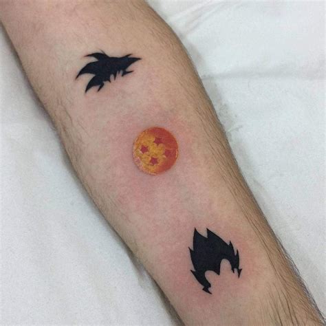 dragon ball tattoo|minimalist dragon ball tattoo.